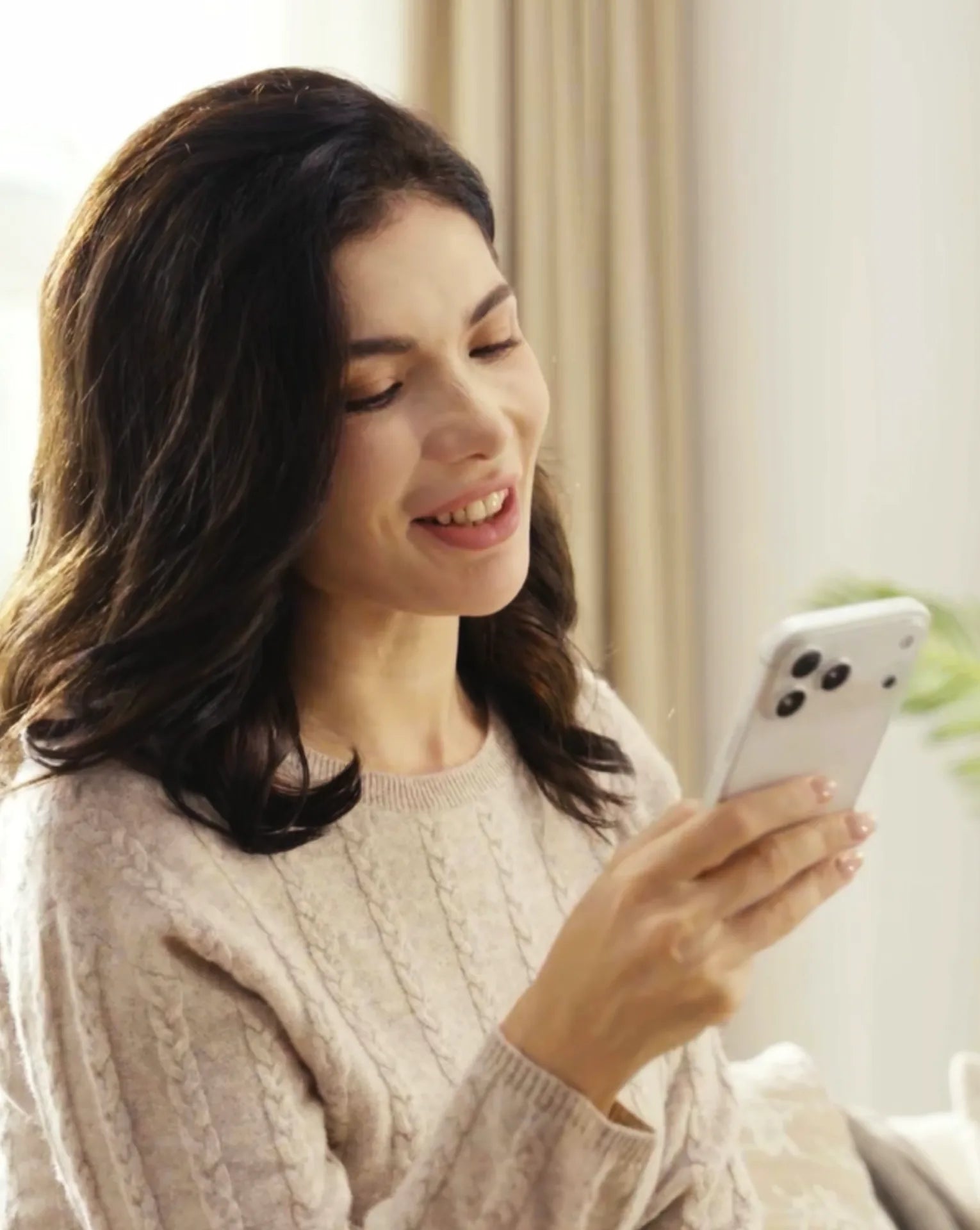 A person using the Inkanva AI creative tools on a phone