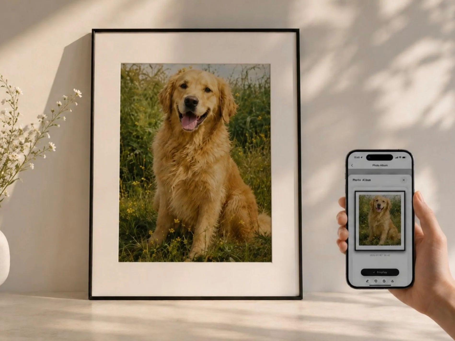 Artwork moving from the Inkanva App to the frame