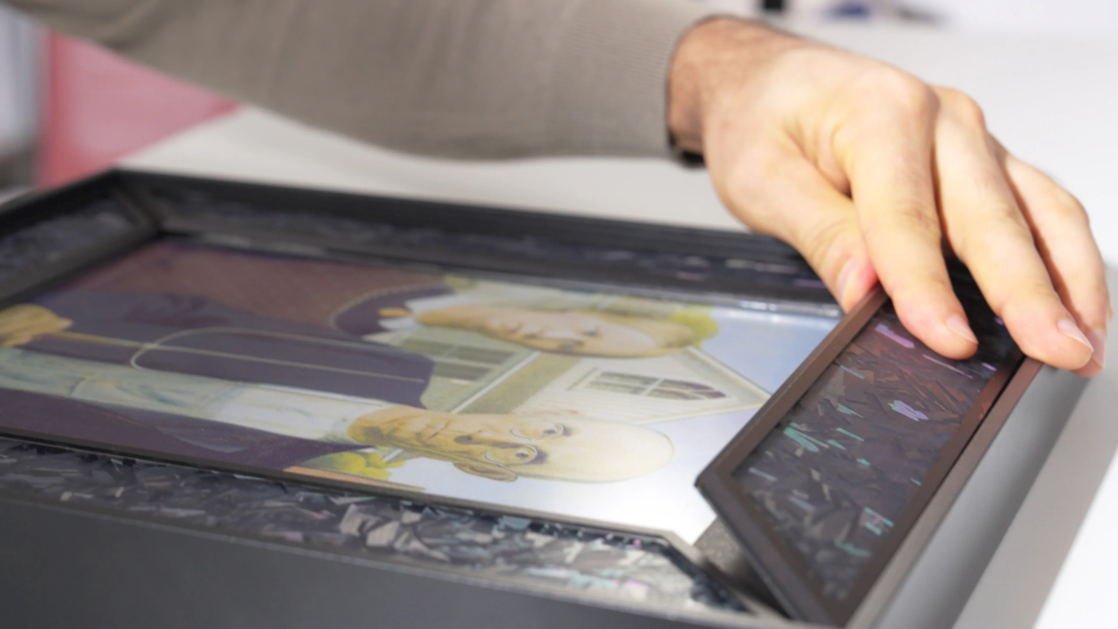 An outer frame snapping onto the Inkanva canvas